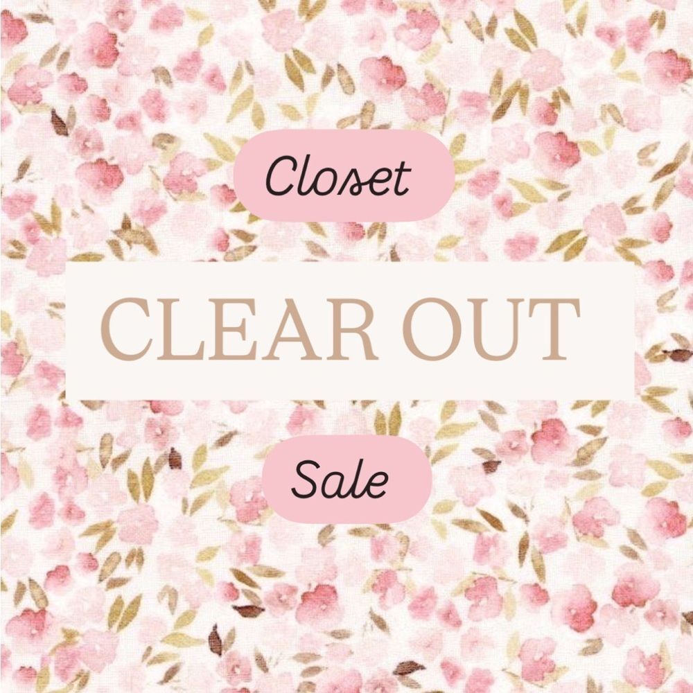 Closet Clear Out Sale